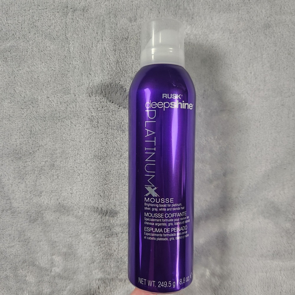 Rusk Deepshine PlatinumX Mousse 8.8 Oz